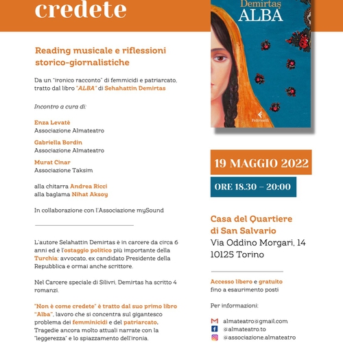 Non è come credete | Salone OFF | Reading musicale e riflessioni storico-giornalistiche