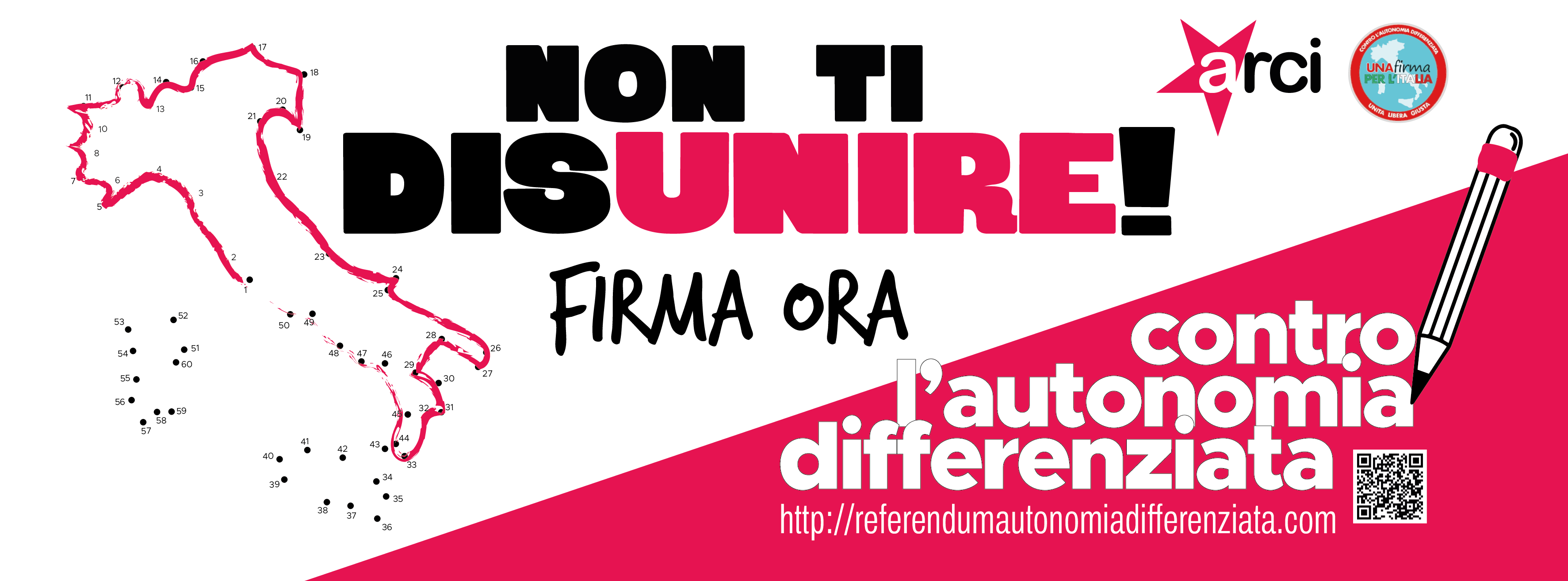 FIRMA ORA contro l'Autonomia Differenziata