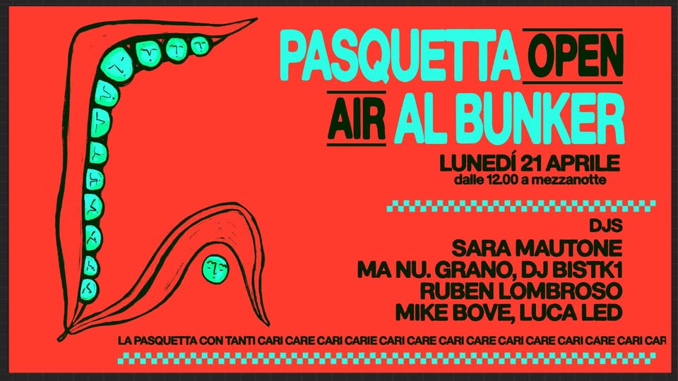 L’open air di Pasquetta al Bunker