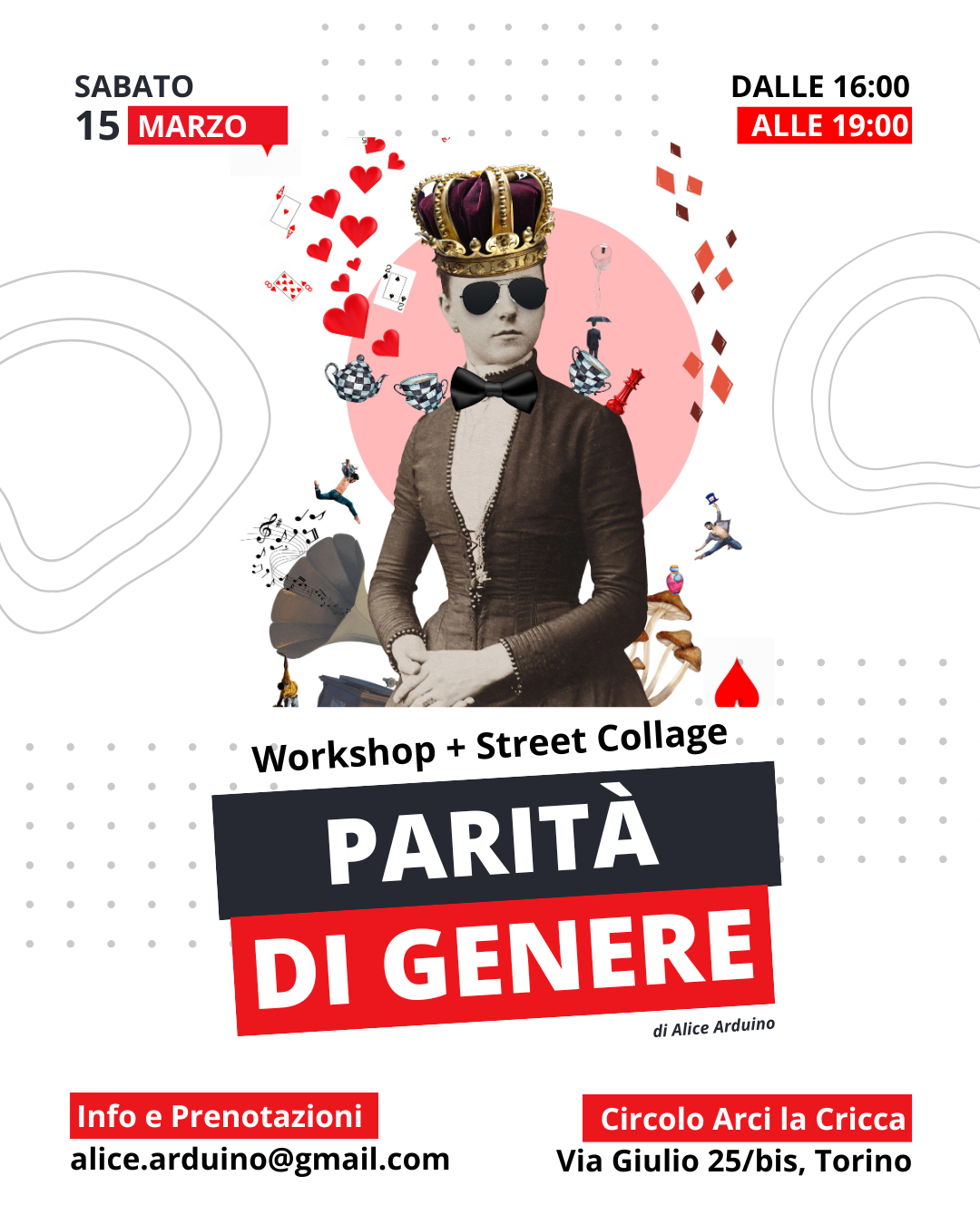 Workshop + Street Collage – La Parità di Genere