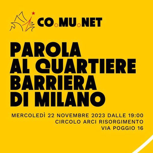 Parola al quartiere Bariera di Milano