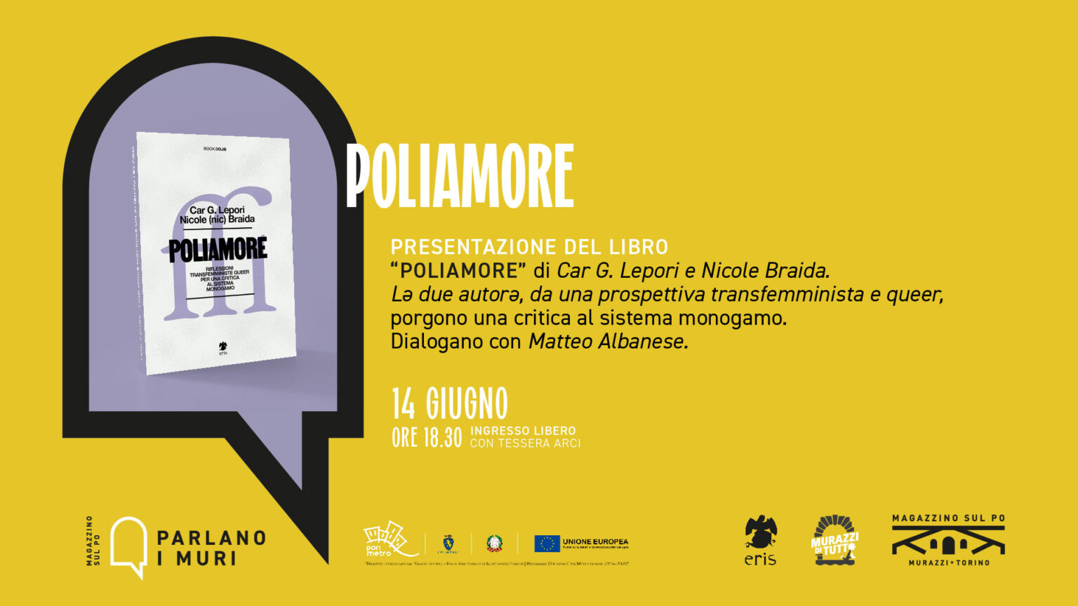 Presentazione di “Poliamore” di Car G. Lepore e Nicole Braida