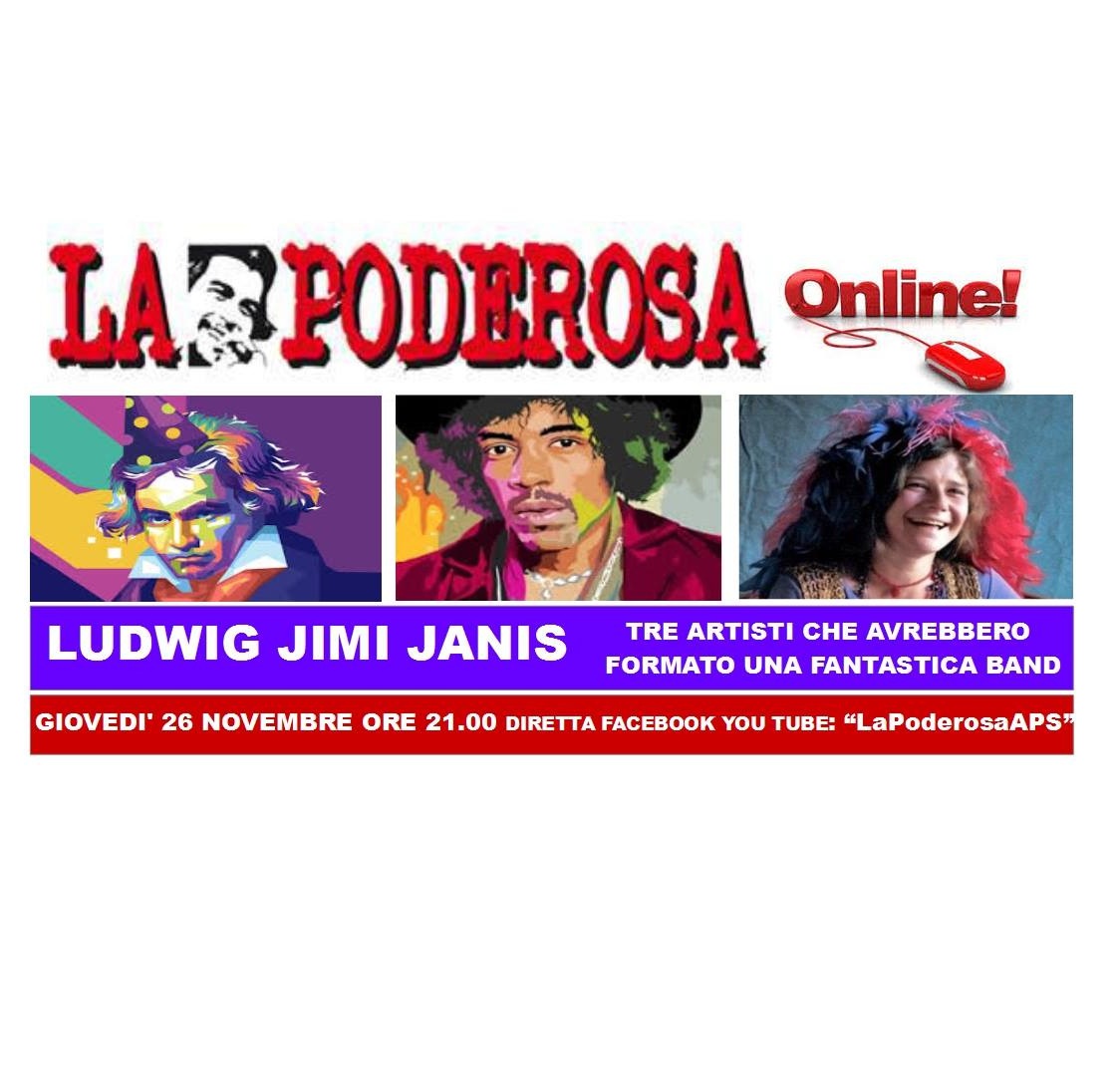 LUDWIG JIMI JANIS TRE ARTISTI CHE AVREBBERO FORMATO UNA FANTASTICA BAND