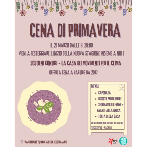 CENA DI PRIMAVERA