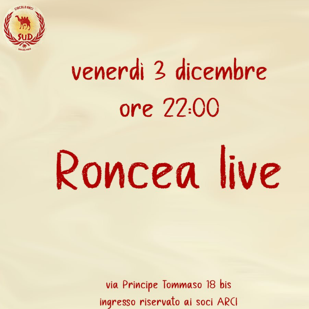 Roncea live @Circolo Sud