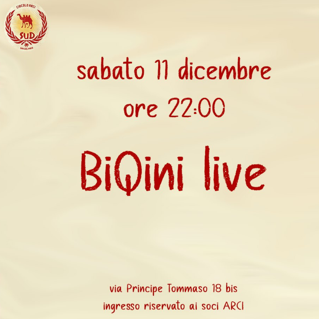 BiQini live @Circolo Sud