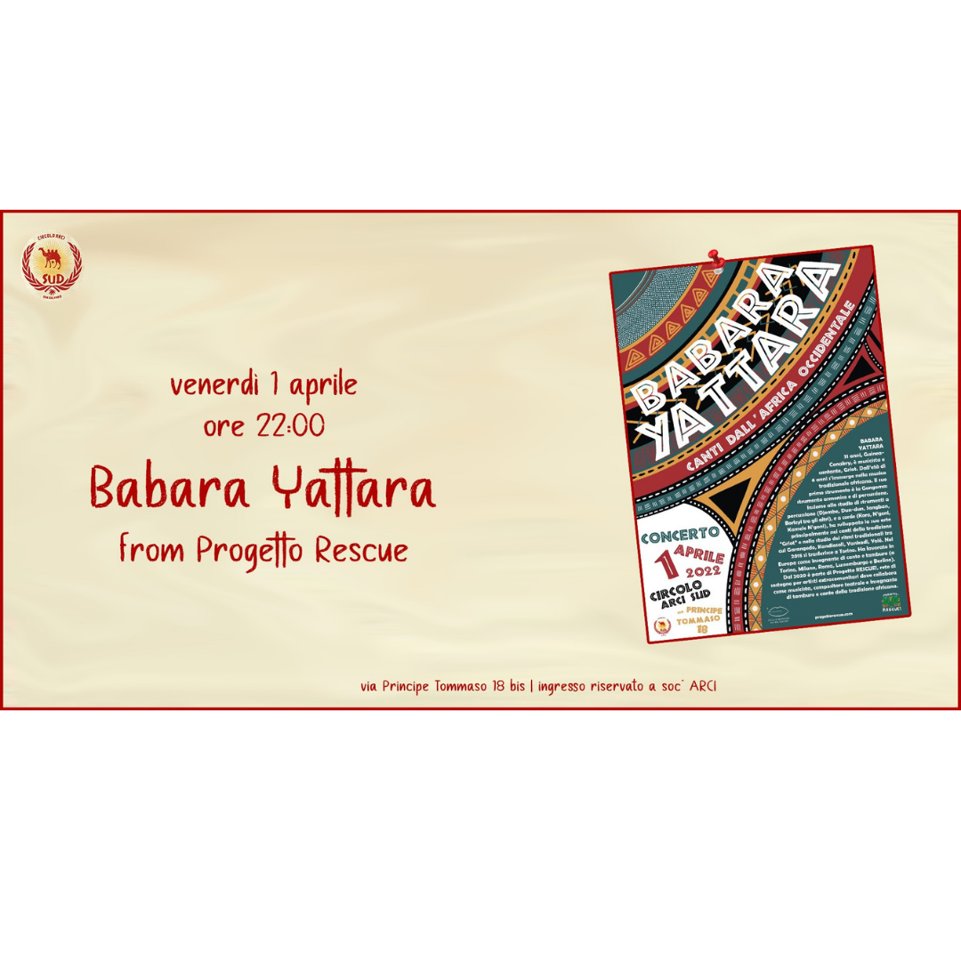 Babara Yattara "Canti dall’Africa occidentale" @ Circolo Sud