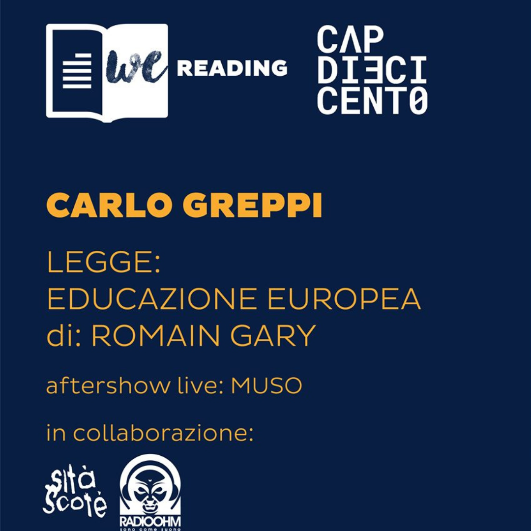 We Reading | Carlo Greppi legge Educazione Europea