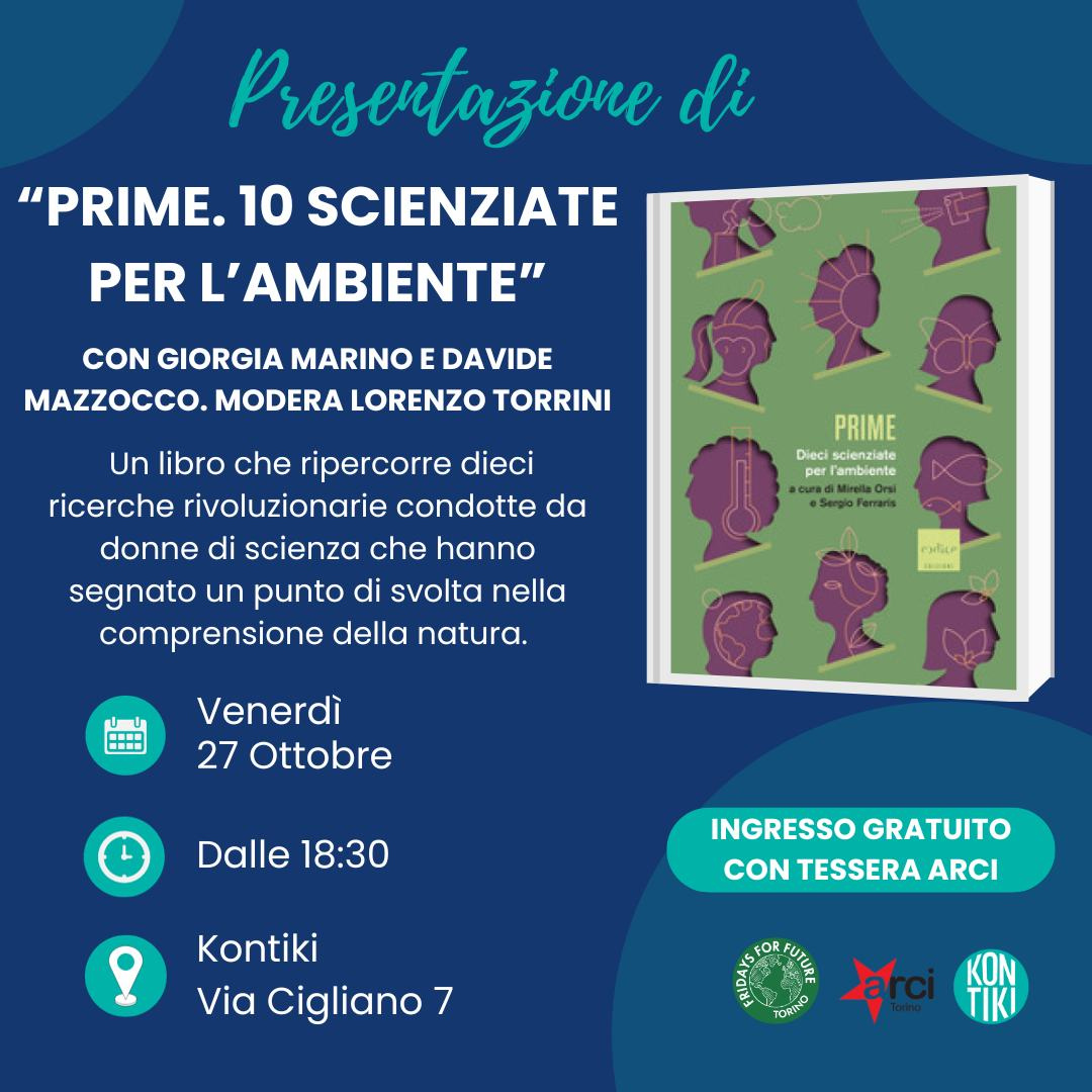 Presentazione del libro “Prime. 10 scienziate per l’ambiente“
