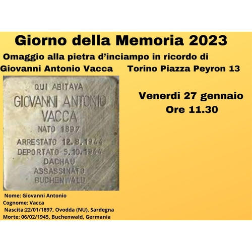 Giorno della Memoria 2023 – Associazione Sardi Gramsci di Torino
