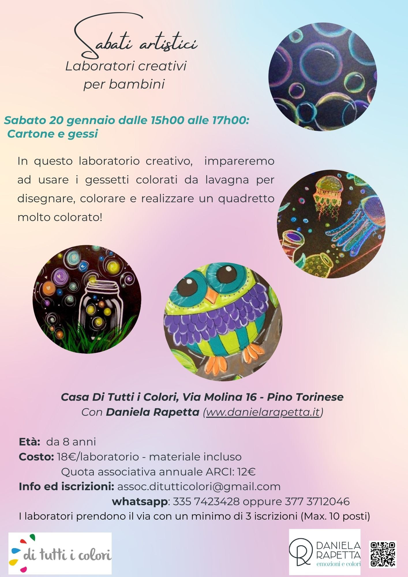 Sabato Artistici Laboratorio creativo per bambini