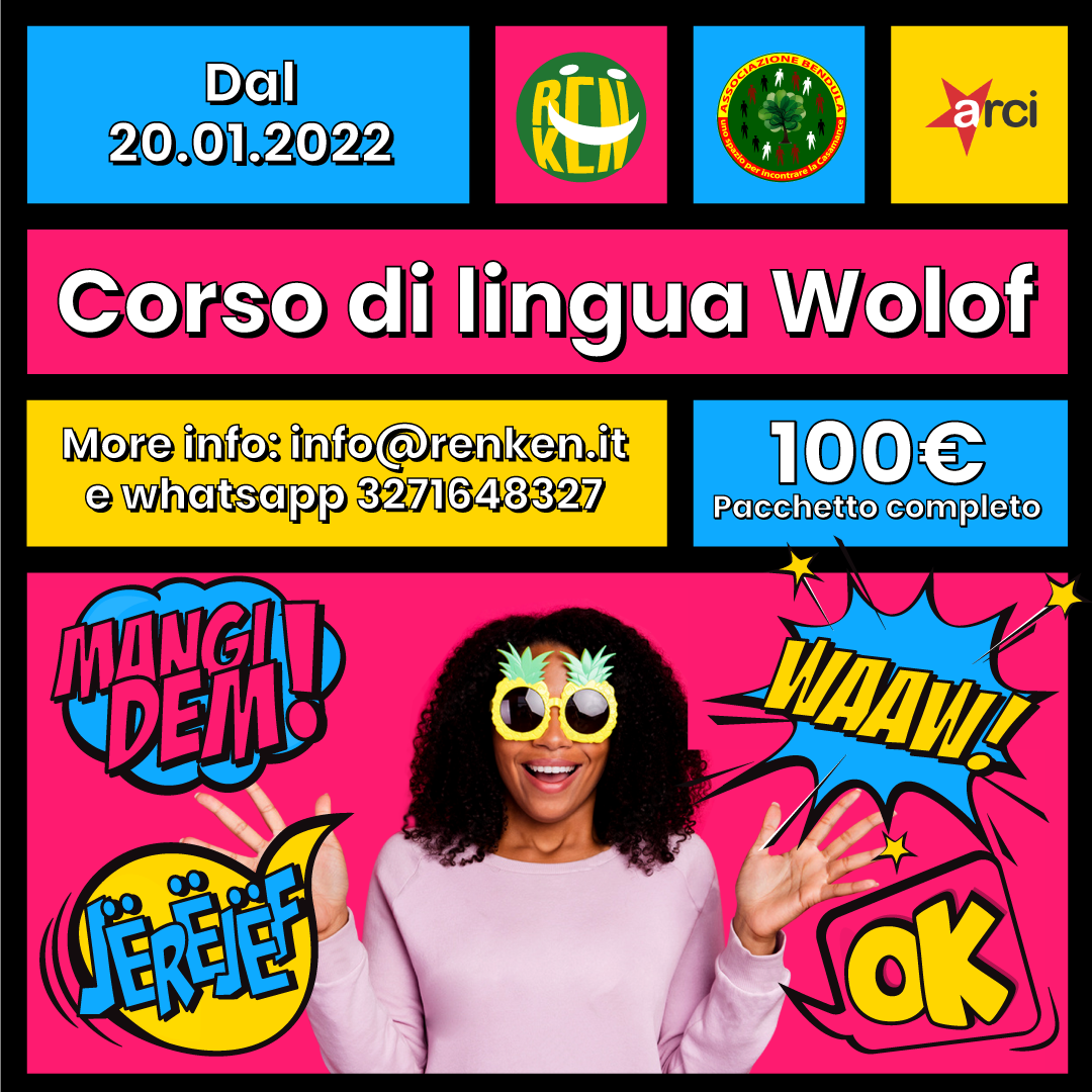 CORSO DI WOLOF - prima lezione il 20 gennaio
