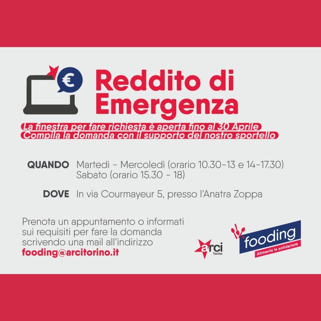 REDDITO DI EMERGENZA - Compila la domanda con il nostro aiuto