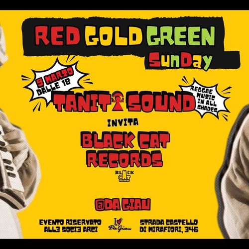 Red Gold Green Sunday - Tanit Sound invita Black Cat Records