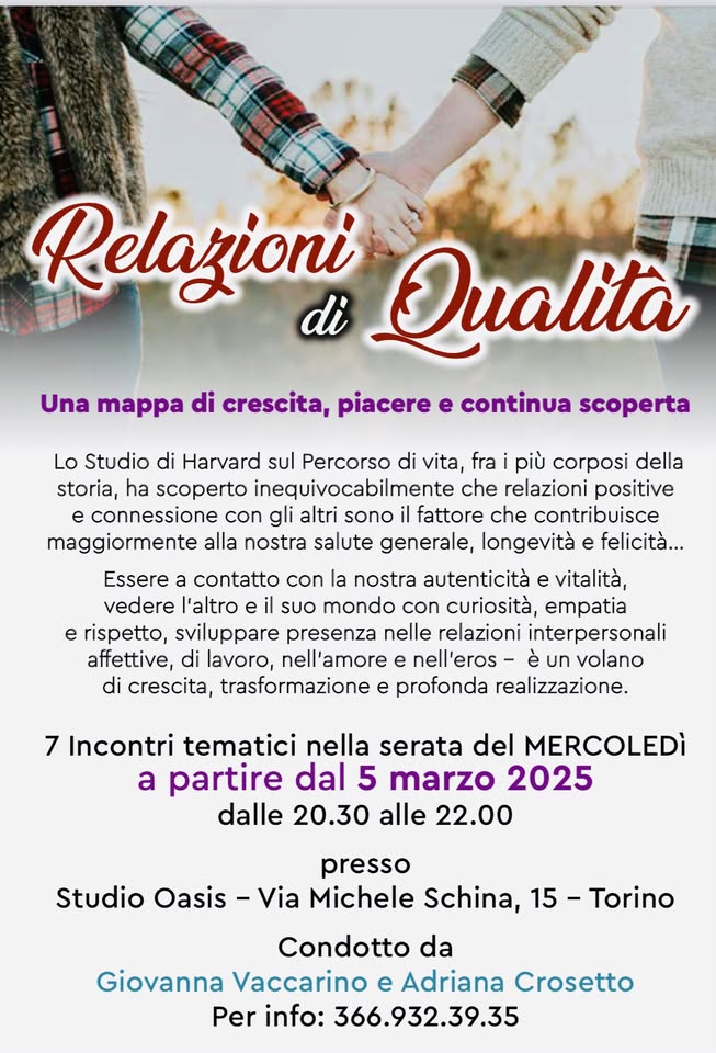 Relazioni di Qualità - Una mappa di crescita, piacere e continua scoperta