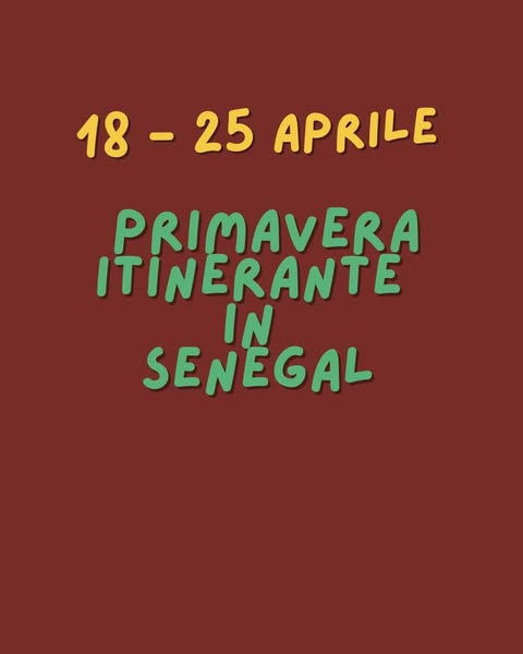 Parti con noi in Senegal