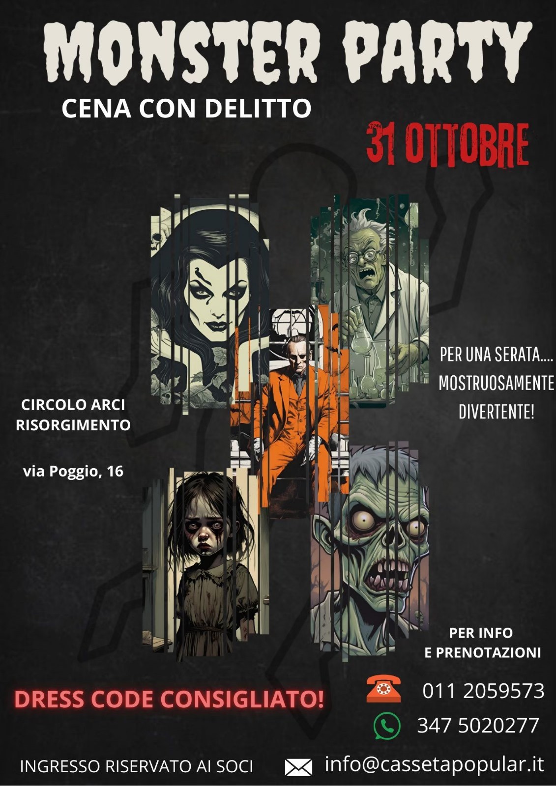 Laboratorio di Halloween + Monster party