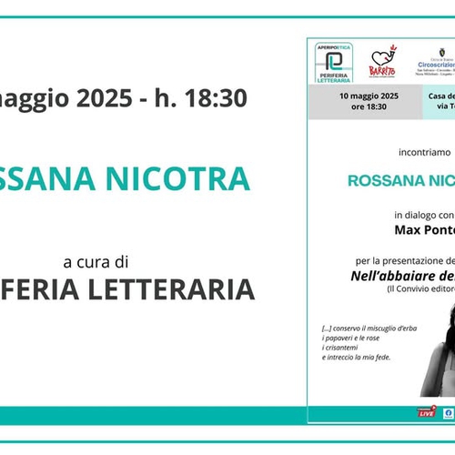 Incontro con la poesia di Rossana Nicotra