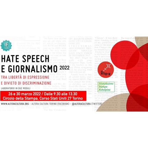 IF – HATE SPEECH E GIORNALISMO 2022 // 23 e 30 marzo