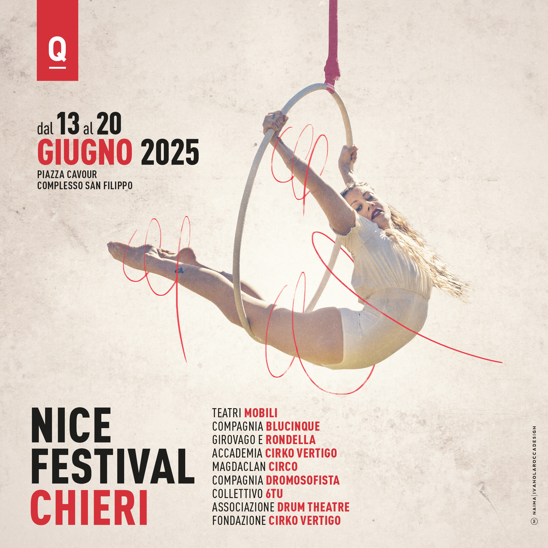 NICE FESTIVAL CHIERI - IV EDIZIONE DAL 13 AL 20 GIUGNO. INGRESSO RIDOTTO PER SOC* ARCI