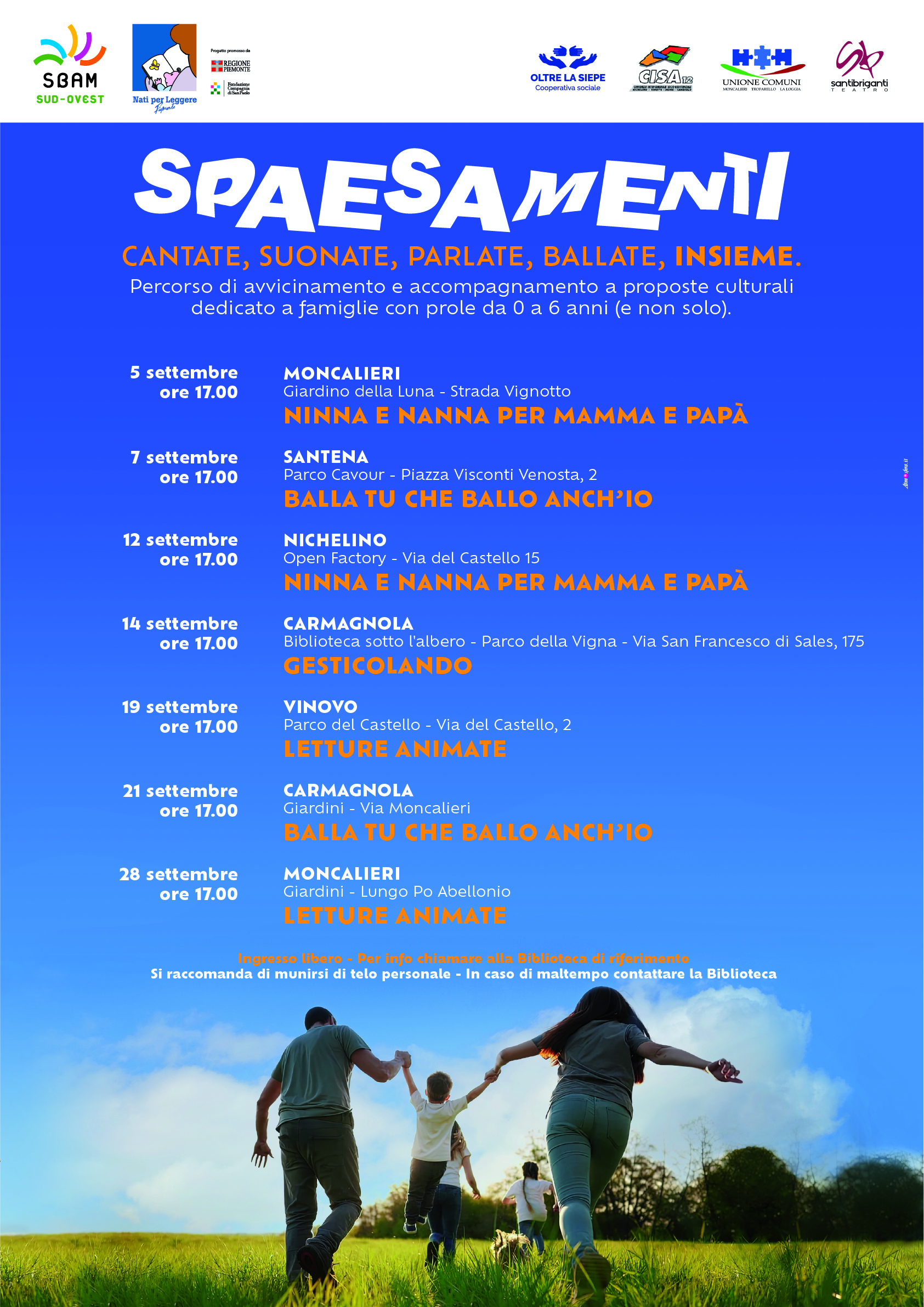 SPAESAMENTI Percorso di avvicinamento e accompagnamento a proposte culturali