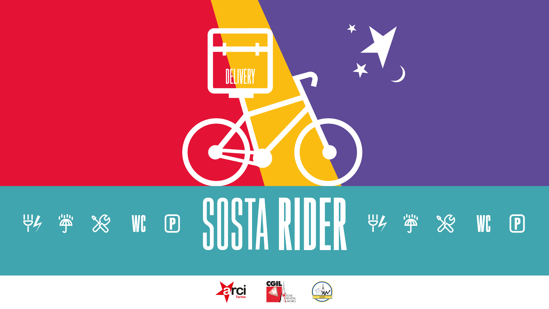 SOSTA RIDER: 21 CIRCOLI ARCI A TORINO OFFRONO RIPARO AI LAVORATORI DEL DELIVERY