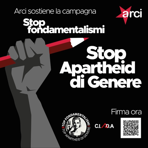 Stop fondamentalismi. Stop apartheid di genere. Firma ora!