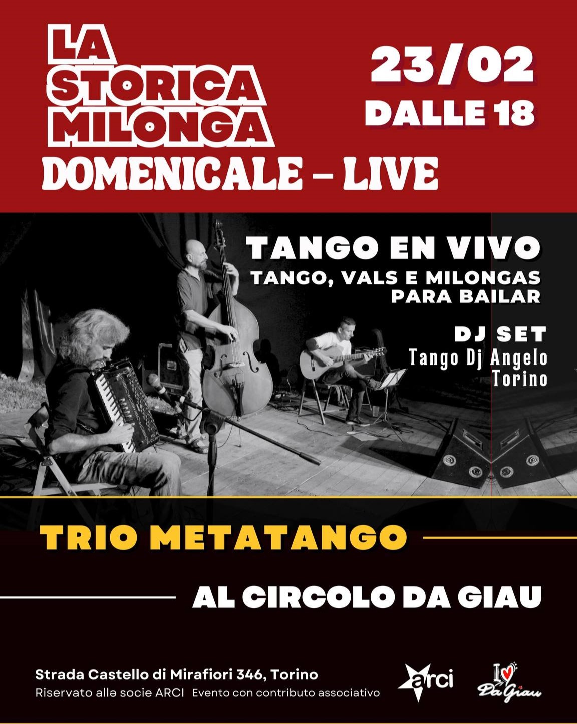 Tango Sociale en Vivo - La storica Milonga Domenicale LIVE