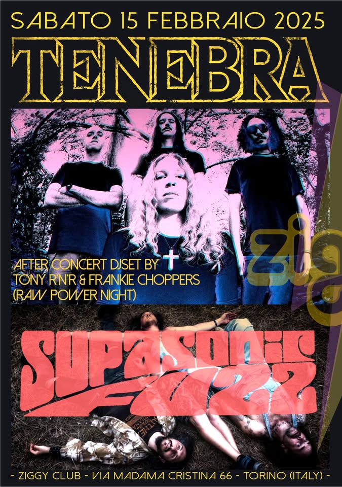 TENEBRA + SUPASONIC FUZZ +  DJs Tony R'n'R & Frankie Choppers 