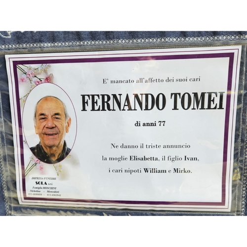 Fernando Tomei, Presidente per 40'anni del Circolo "da Giau", ci ha lasciatə
