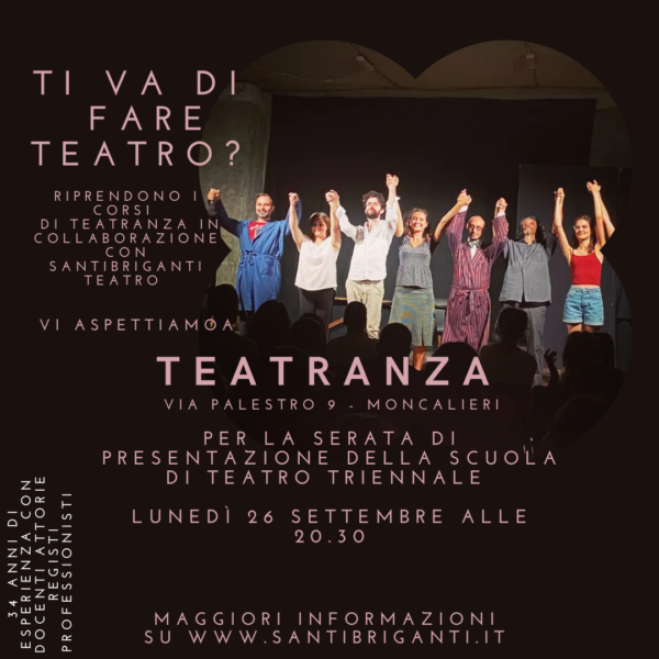 Divertiti a FARE TEATRO con Teatranza e Santibriganti!