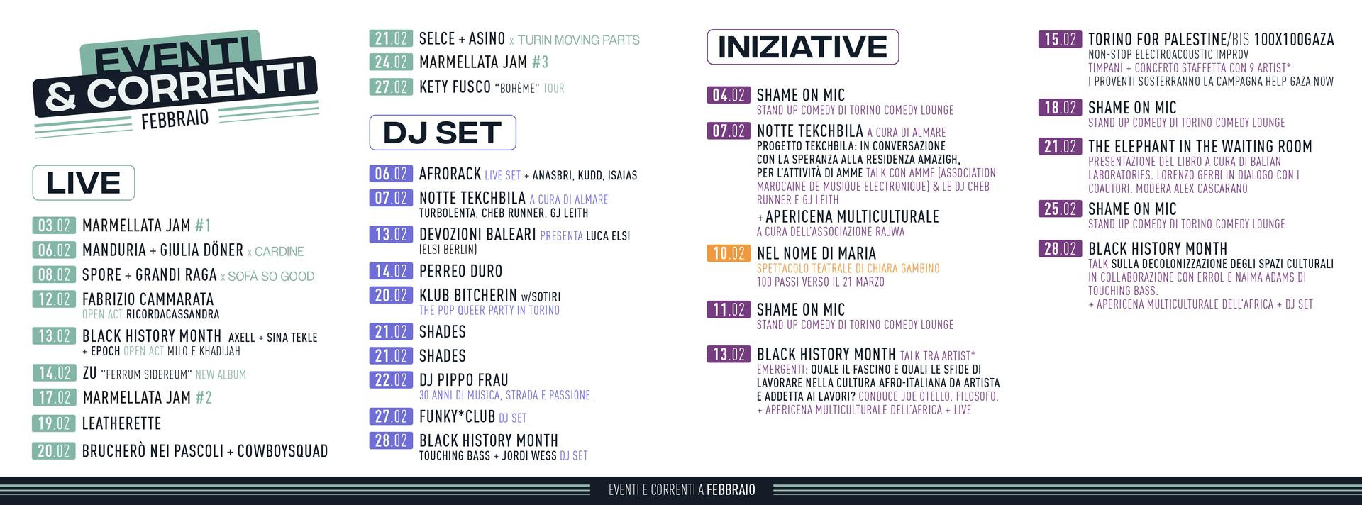   GLI IMPERDIBILI DI FEBBRAIO AL MAGAZZINO