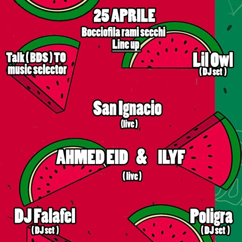 Habibi's Party e Salgari Records! Un 25 Aprile dedicato alla resistenza palestinese