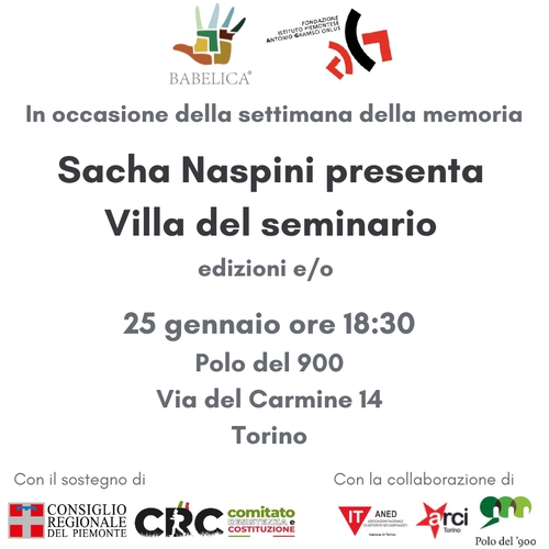 Presentazione Villa del seminario con Sacha Naspini