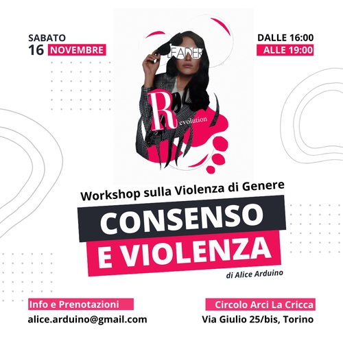 Workshop sulla violenza di genere - Consenso e violenza