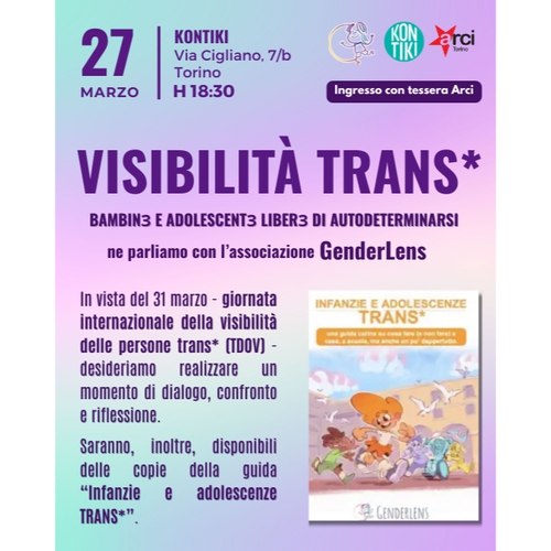 VISIBILITÀ TRANS*: BAMBINЗ E ADOLESCENTI LIBERЗ DI AUTODETERMINARSI