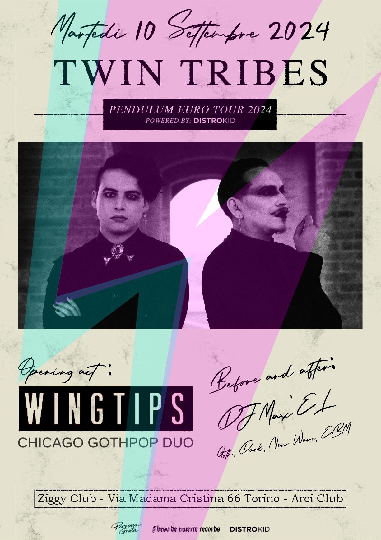 Twin Tribes + Wingtips + Dj Max' el